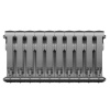 Радиатор биметаллический ROYAL THERMO BILINER SILVER SATIN 350x10 секций, серый