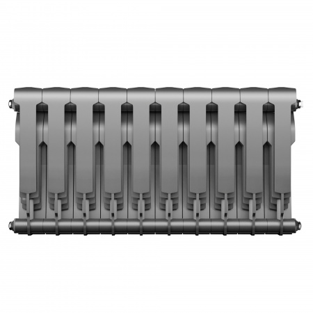 Радиатор биметаллический ROYAL THERMO BILINER SILVER SATIN 350x10 секций, серый