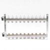 Коллекторная группа UNI-FITT 451I латунь 1"x3/4" EK на 10 выходов, в сборе без расходомера
