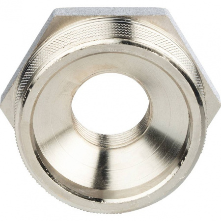 Футорка резьбовая латунная STOUT никель 11/2"x3/4" ВН