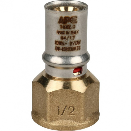 МП Муфта резьбовая пресс для металлопласта STOUT Ø16х1/2" В