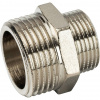 Ниппель переходной резьбовой латунный STOUT никель 1"x3/4" Н