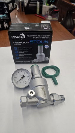 Редуктор давления ESSAN STOUN мембранный 1/2", с манометром