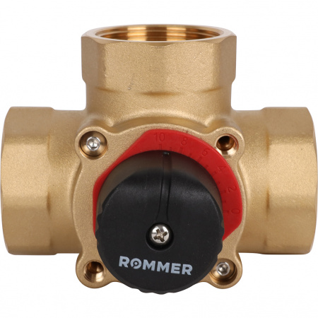 Клапан трехходовой смесительный ROMMER 11/2"KVs 25