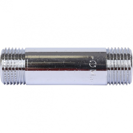 Бочонок резьбовой латунный STOUT хром 1/2"x70мм