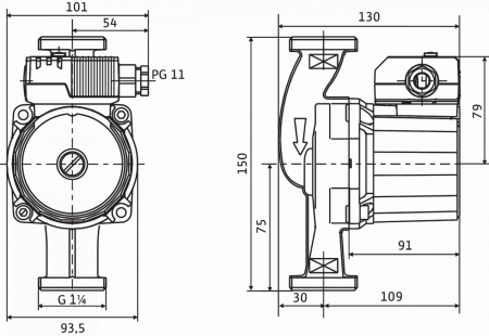 Насос для рециркуляции WILO STAR-Z 20/7