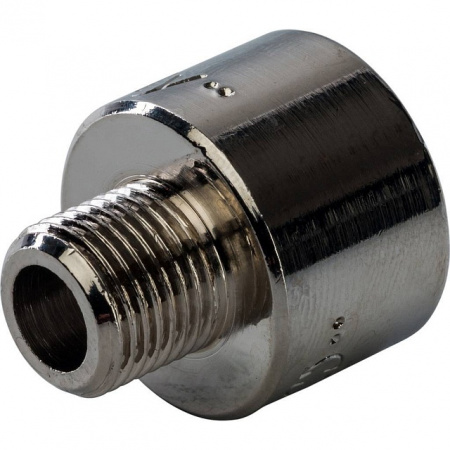 Муфта переходная резьбовая латунная STOUT никель 1/4"X1/8" ВН