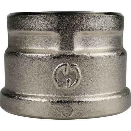 Муфта переходная резьбовая латунная STOUT никель 11/2"X11/4" В