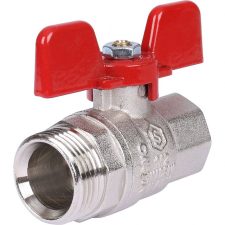 Кран шаровой с американкой STOUT бабочка EPDM 1/2"