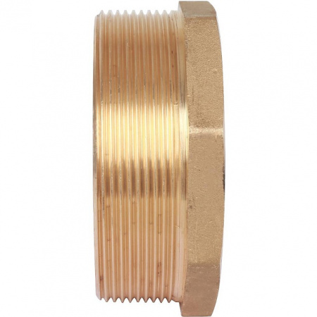 Футорка резьбовая латунная STOUT без покрытия 3"x21/2" ВН