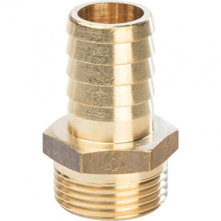 Штуцер резьбовой латунный STOUT без покрытия 3/4"x25мм Н