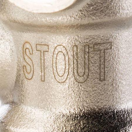 Узел-мультифлекс нижней подводки STOUT прямой, Н-образный, 3/4"х3/4"ЕК, с байпасом