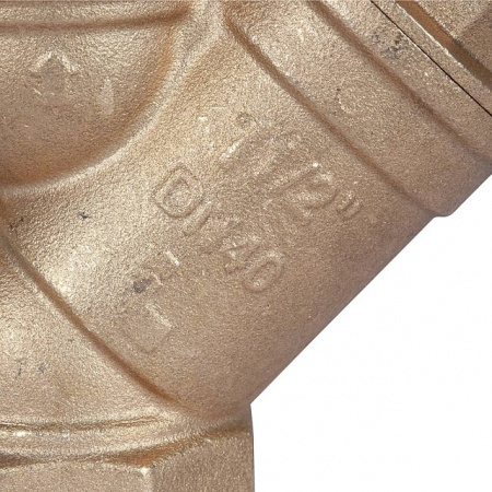 ФГО Фильтр косой грубой очистки STOUT SFW латунный 11/2", 500 мкр, желтый