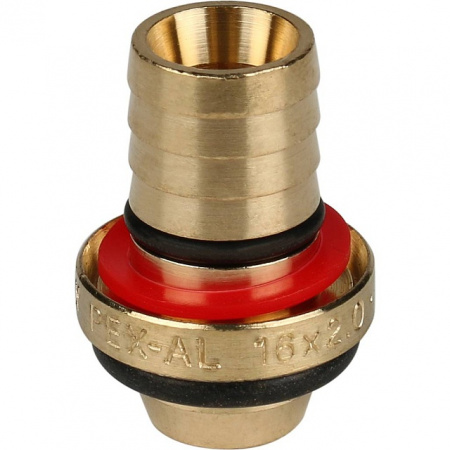 МЦ Угол резьбовой цанга для металлопласта STOUT Ø16х1/2" Н