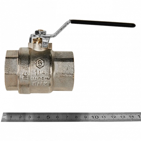 Кран шаровой STOUT рукоятка 11/4" ВВ, полнопроходной NEW
