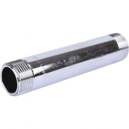 Бочонок резьбовой латунный STOUT хром 3/4"x120мм