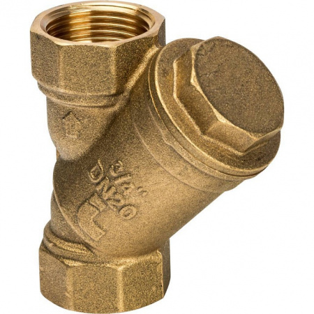 ФГО Фильтр косой грубой очистки STOUT SFW латунный 3/4", 500 мкр, желтый