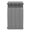 Радиатор биметаллический ROYAL THERMO BILINER SILVER SATIN 500x4 секций, серый