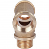 Тройник резьбовой латунный STOUT без покрытия 1/2"x1/2"x1/2" ВНВ