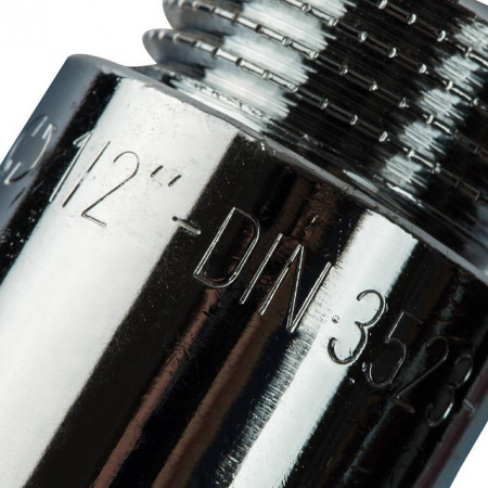 Удлинитель резьбовой латунный STOUT хром 1/2"x55мм ВН