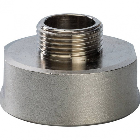 Муфта переходная резьбовая латунная STOUT никель 11/2"x3/4" ВН