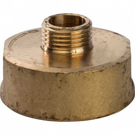 Муфта переходная резьбовая латунная STOUT без покрытия 11/2"x3/4" ВН