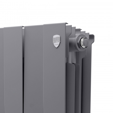 Радиатор биметаллический ROYAL THERMO PIANOFORTE SILVER SATIN NEW 500x6 секций, серый
