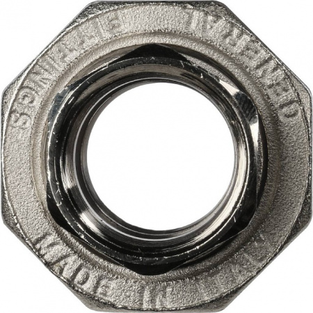 Американка ПРЯМАЯ резьбовая латунная (без прокладки) STOUT никель 3/4" ВВ
