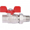 Кран шаровой с американкой STOUT бабочка EPDM 1/2"