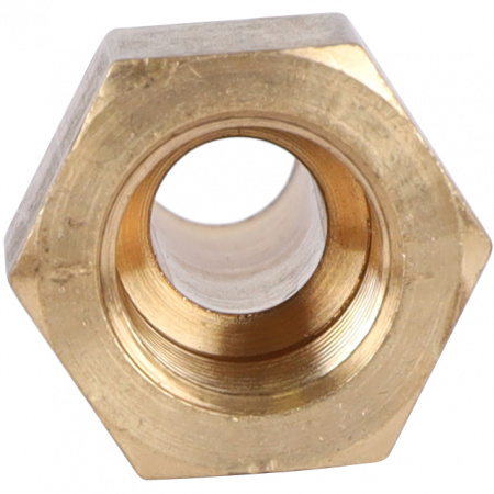 Штуцер резьбовой латунный STOUT без покрытия 1/8"x10мм В