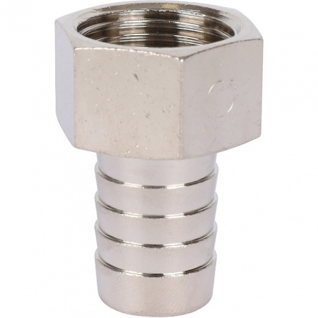 Штуцер резьбовой латунный STOUT никель 1/2"x16мм В