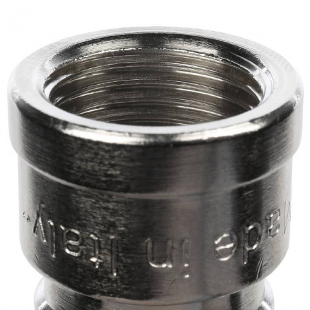 Муфта переходная резьбовая латунная STOUT никель 1/2"X3/8" В