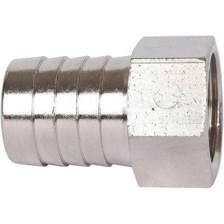 Штуцер резьбовой латунный STOUT никель 1/2"x20мм В