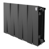 Радиатор биметаллический ROYAL THERMO PIANOFORTE NOIR SABLE 300x8 секций, чёрный