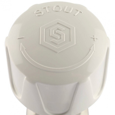 Клапан терморегулирующий угловой STOUT 1/2" ручной