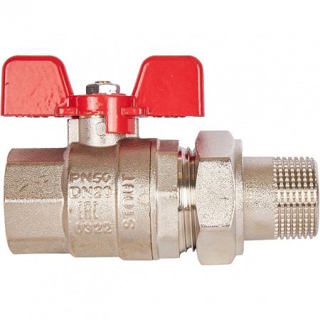 Кран шаровой с американкой STOUT бабочка EPDM 3/4"