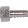 Штуцер резьбовой латунный STOUT никель 1/4"x10мм В