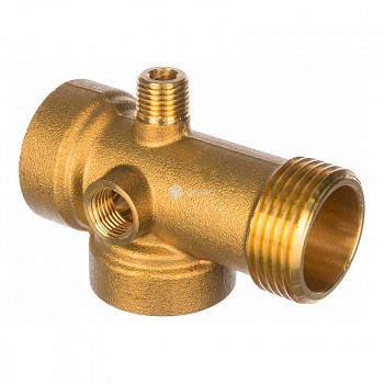 Штуцер 5-ти выводной "пятивыводной" для насоса ДЖИЛЕКС R5V 1" ВР-ВР-НР х 1/4"ВР-НР, удлиненный