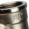 Угол резьбовой латунный STOUT никель 3/4" В