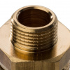 Ниппель переходной резьбовой латунный STOUT без покрытия 3/4"x3/8" Н