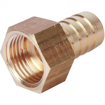 Штуцер резьбовой латунный STOUT без покрытия 1/2"x16мм В