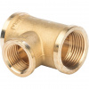 Тройник переходной латунный STOUT без покрытия 3/4"x1/2"x3/4" В
