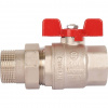 Кран шаровой с американкой STOUT бабочка EPDM 11/4"