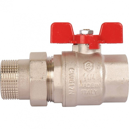 Кран шаровой с американкой STOUT бабочка EPDM 11/4"