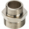 Ниппель переходной резьбовой латунный STOUT никель 1"x3/4" Н