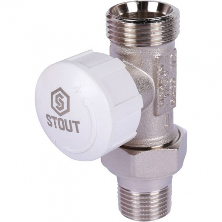 Клапан термостатический прямой STOUT 1/2" х 3/4"ЕК
