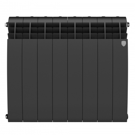 Радиатор биметаллический ROYAL THERMO BILINER NOIR SABLE 500x8 секций, черный