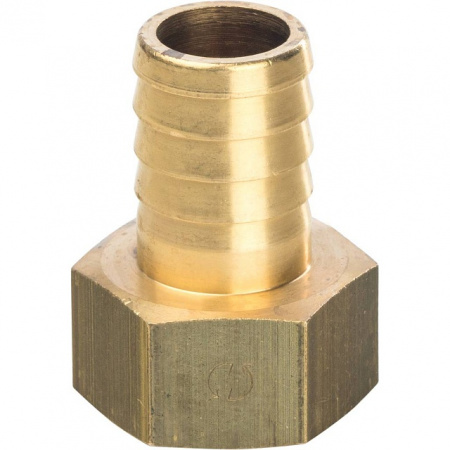 Штуцер резьбовой латунный STOUT без покрытия 3/4"x20мм В
