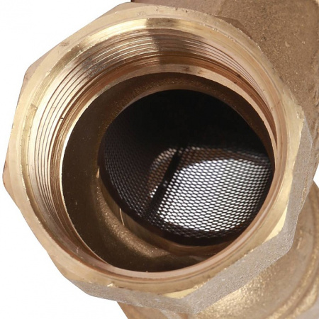 ФГО Фильтр косой грубой очистки STOUT SFW латунный 11/4", 500 мкр, желтый