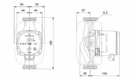 Насос циркуляционный GRUNDFOS ALPHA3 32-40 180 (3-18, 1x230В)